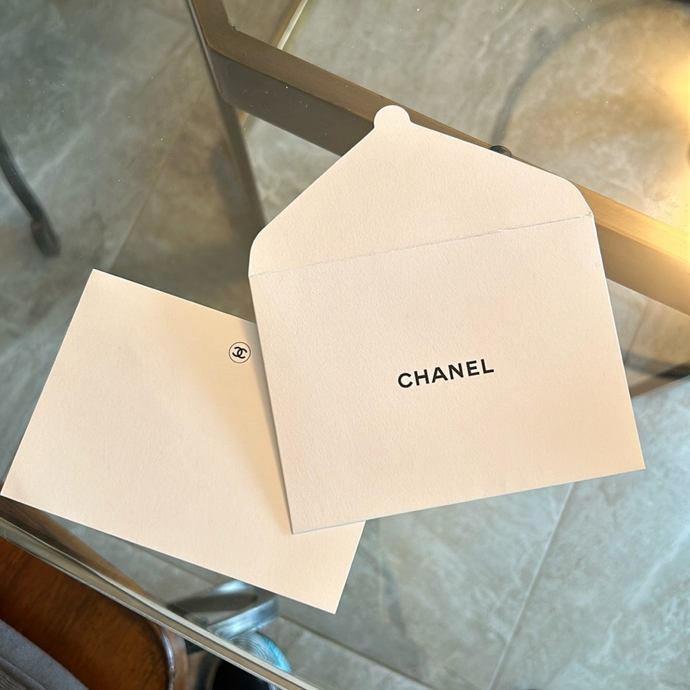 Blank Chanel gift card